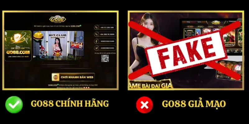 Go88 bị giả mạo như thế nào